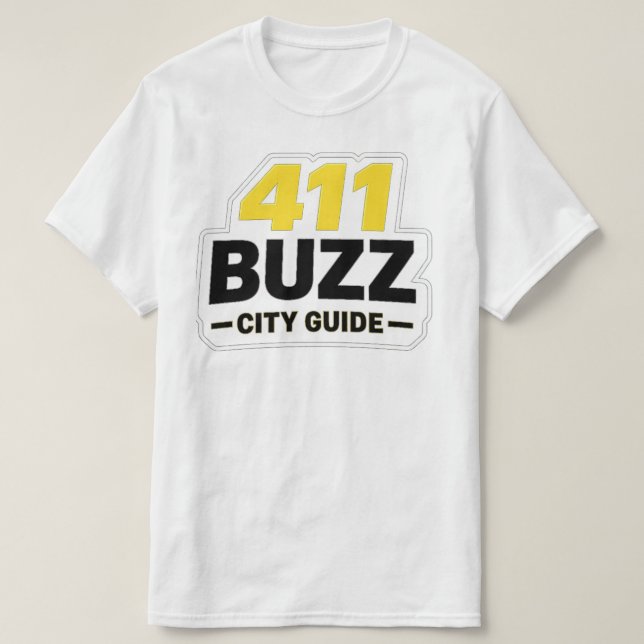 Camisa 411 Buzz City Guide (Frente do Design)