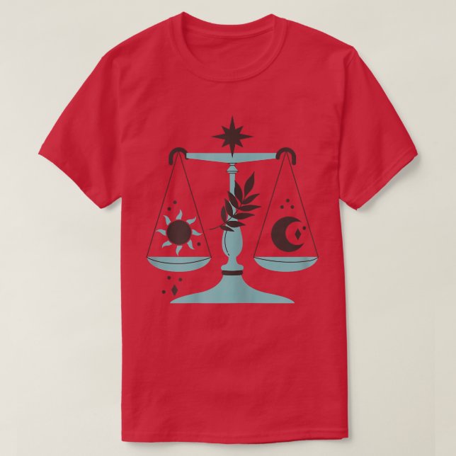 Camisa 68 do Horóscopo das Mulheres Libra Zodiac (Frente do Design)