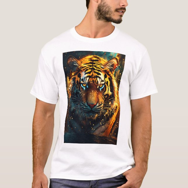Camisa A com imagem de tigre (Frente)