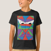 Camisa Abstrato de Homem Colorida