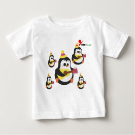 Camisa Adorável De Bebê De Pinguim