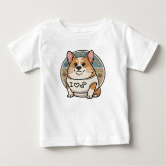 Camisa 'Adoro Ossos' do Corgi Fofo