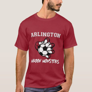 Camisa Adulta de Monstros Maroon