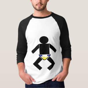 Camisa adulta do bebê da equipe do bebê do AB/