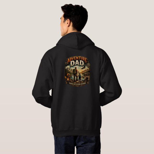 Camisa Adventure Dad – Acampamento ao Ar Livre Vin (Parte Traseira Completa)