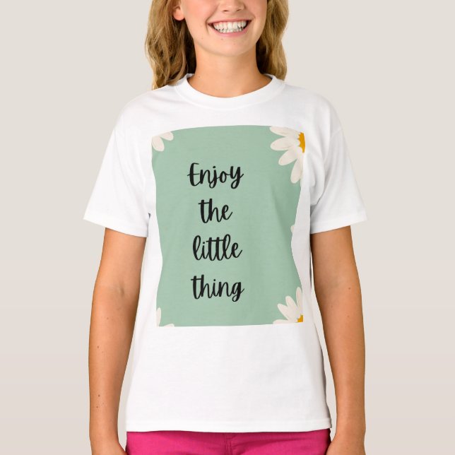 Camisa afirmativa para raparigas (Frente)