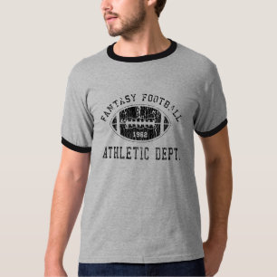 Camisa afligida futebol da fantasia T