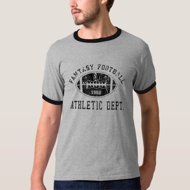 Camisa afligida futebol da fantasia T (Frente)