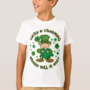 Camisa afortunada & encantador dos miúdos