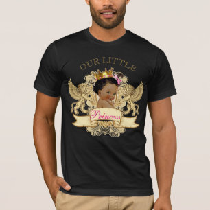 Camisa africana da princesa chá de fraldas T do