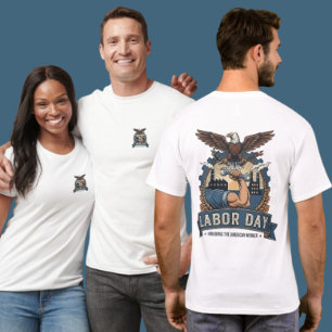 Camisa Águia do Dia do Trabalhador Americano Orgul