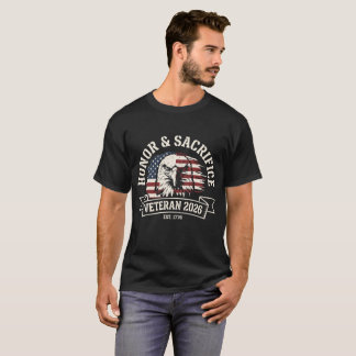 Camisa Águia Patriótica Americana Veterano 2026 pa