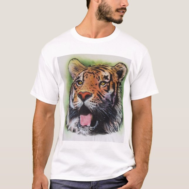 Camisa Airbrushed do tigre (Frente)