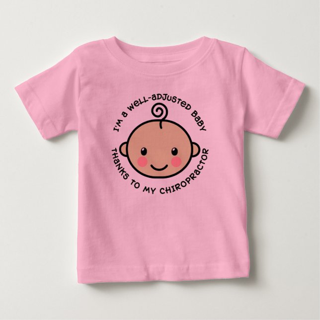 Camisa ajustada poço da quiroterapia do bebê (Frente)