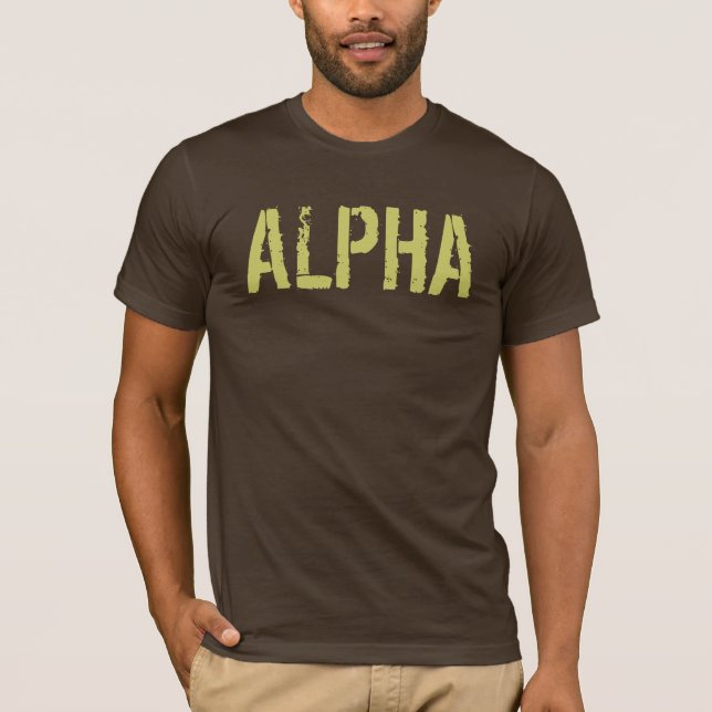 Camisa alfa para homens (Frente)