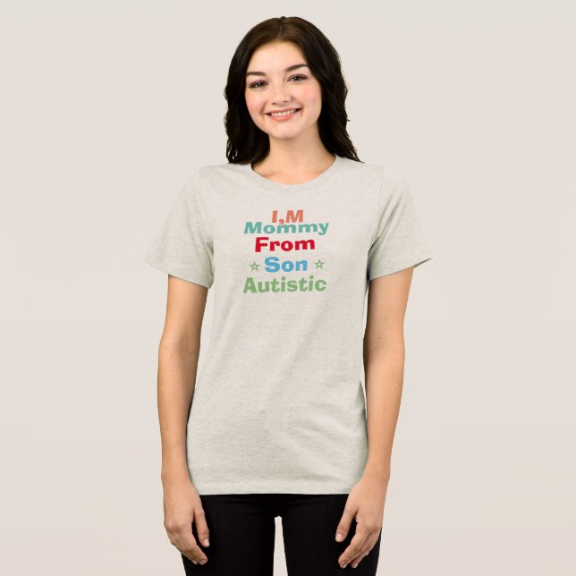 Camisa algodão eu sou mãe de filho autista (Frente Completa)