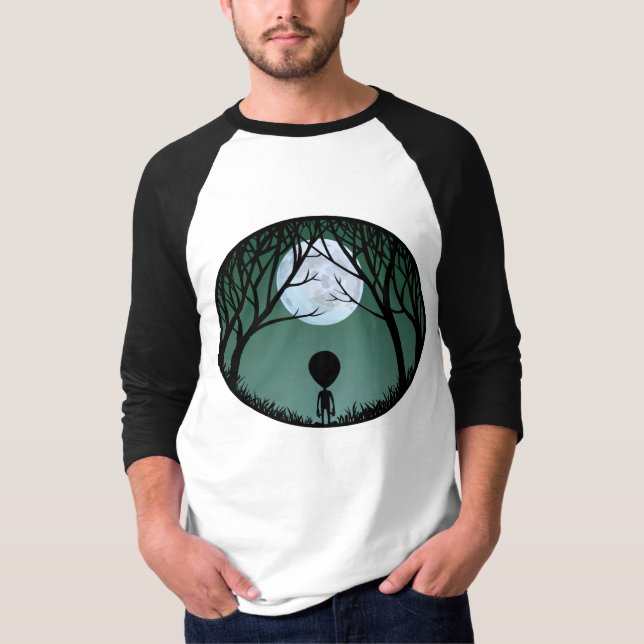 Camisa Alien Jersey Feminina Alien w. Moon Camisas (Frente)