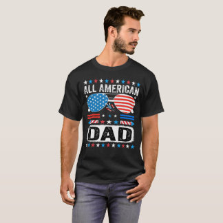 Camisa All American Dad Patriótico Pai EUA