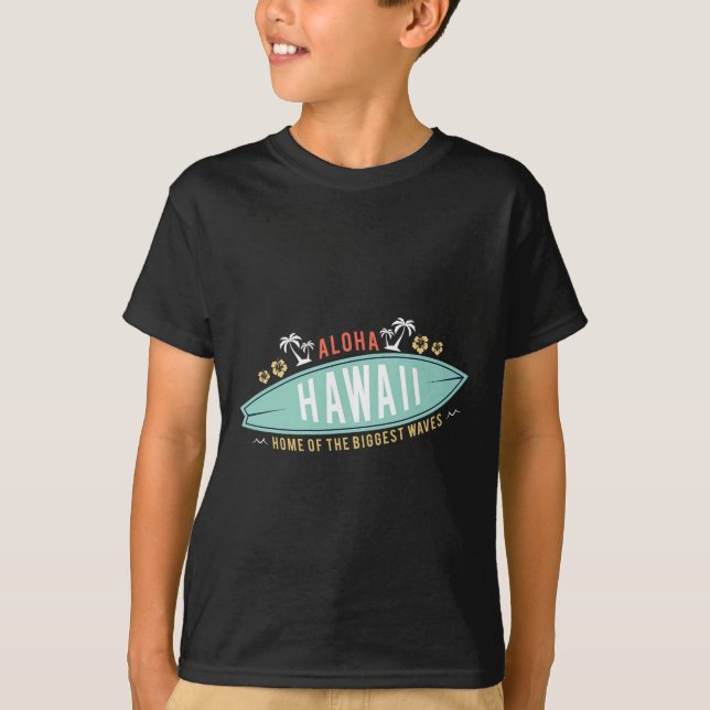 Camisa Aloha Havaí Meninos de Surf Presente Pranch (Frente)