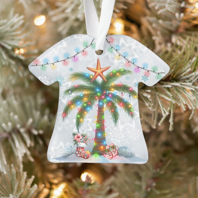 Camisa Aloha Havaiana com Ornamento de Palma (Árvore)