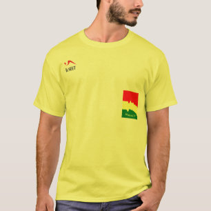 Camisa amarela de Jamaica Ital Rasta T