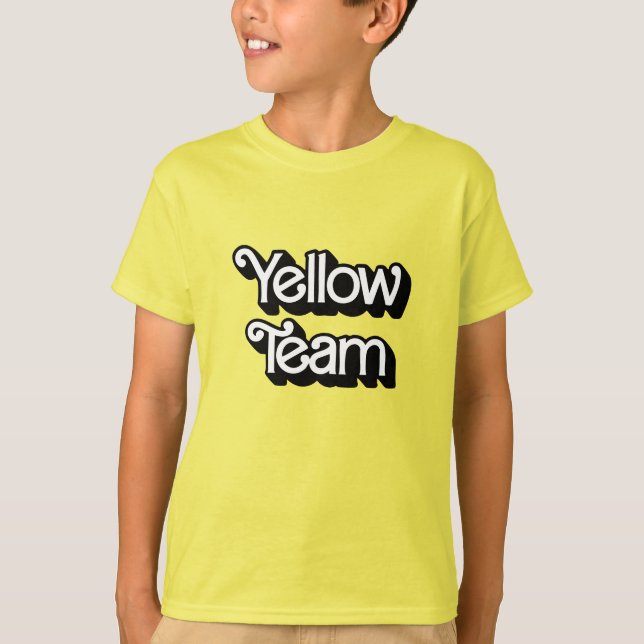 Camisa Amarelo da Guerra de Cor (Frente)