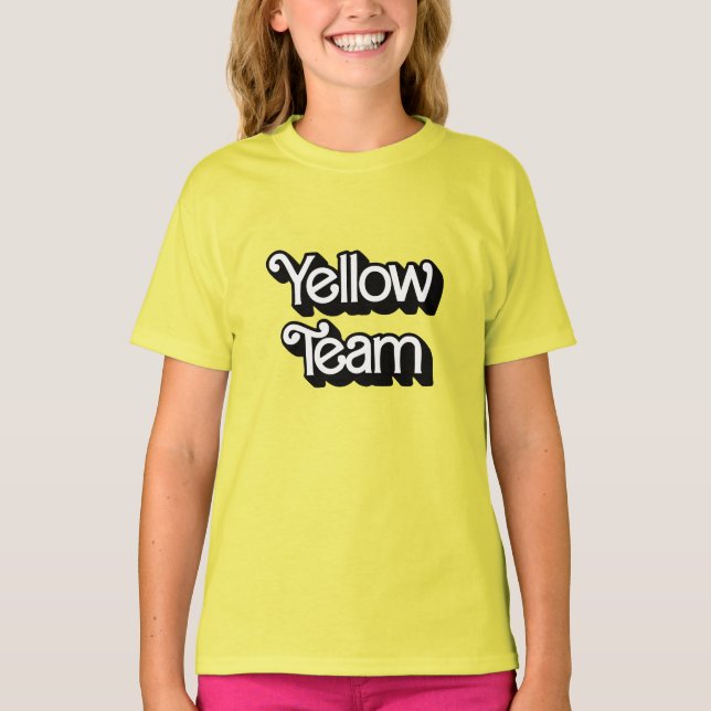Camisa Amarelo da Guerra de Cor (Frente)