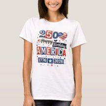 Camisa América 250 Feliz Aniversário | 4 de Julho