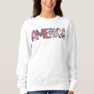 Camisa América Mulheres 4 de Julho Tshirt Independ