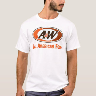 Camisa americana da nostalgia T da comida do A&W