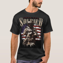 Camisa americana patriótica militar gráfica