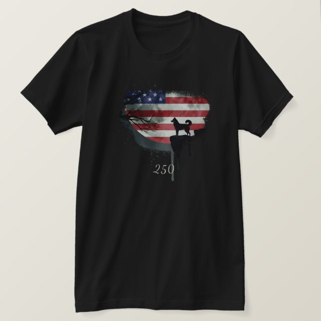 Camisa Americana Watchdog - Siberian Husky (Frente do Design)