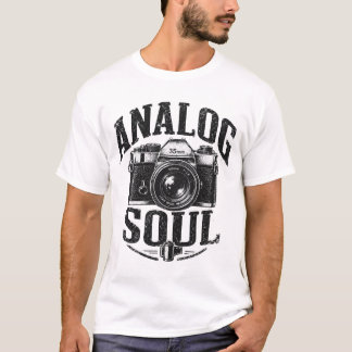 Camisa Analógica de Fotografia Retro Distress