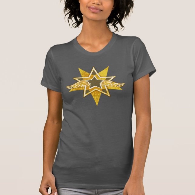 Camisa Angélica de ouro estrela (Frente)