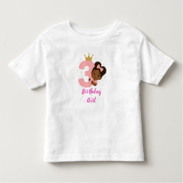 Camisa aniversário de 3 anos com doce Toddler
