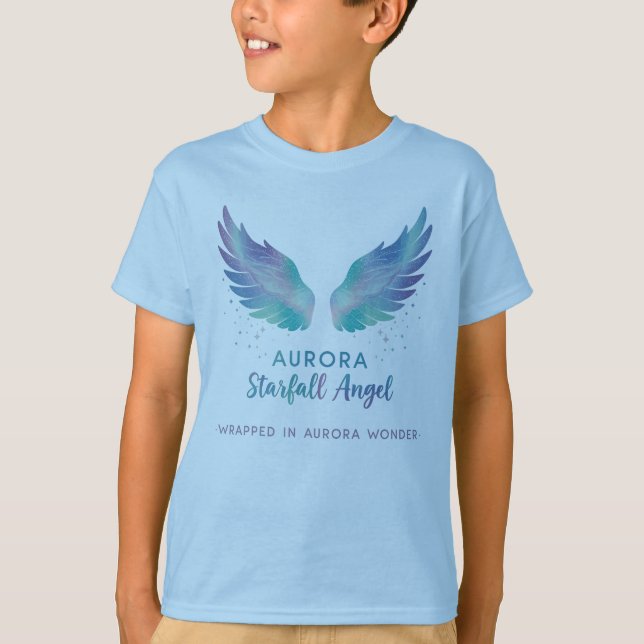 Camisa Anjo Aurora Starfall Envolta na Aurora (Frente)