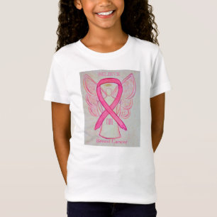 Camisa Anjo de Sensibilização Rosa com Cancer de M