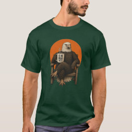 Camisa Anti Trampo com Ilustração Vintage de Águia