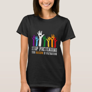 Camisa Anti-Trump Pare De Impedir Que Seu Racismo 