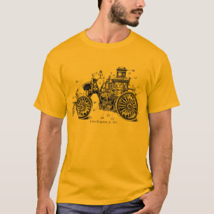 Camisa antiga da viatura de incêndio