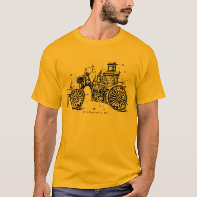 Camisa antiga da viatura de incêndio (Frente)