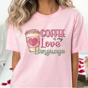 Camisa AntirNamorados Engraçada, Café é meu Namora