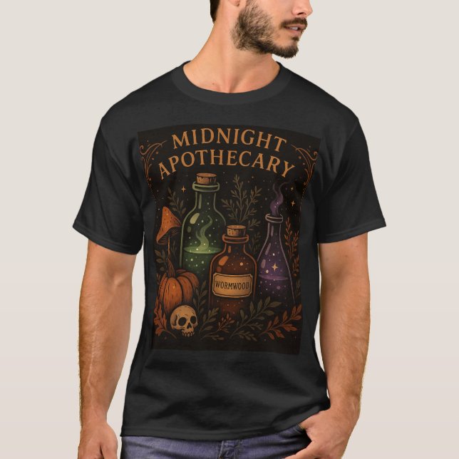 Camisa Apoterícia Witchy Midnight - Potion & Herb  (Frente)
