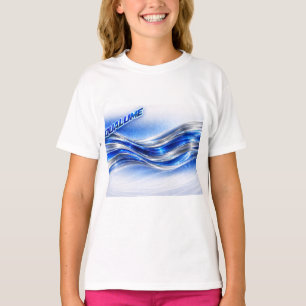 Camisa Aqualume Flow – Energia da Onda Prata Azul 