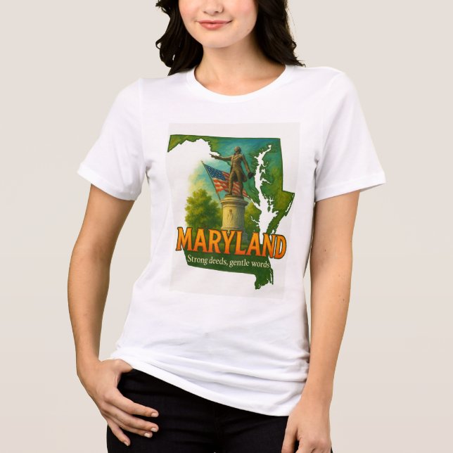 Camisa Artística do Orgulho do Estado de Maryland  (Frente)