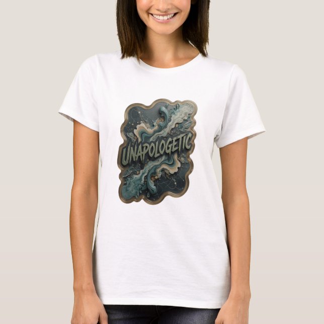 Camisa Artística Silver UNAPOLOGETIC Design (Frente)