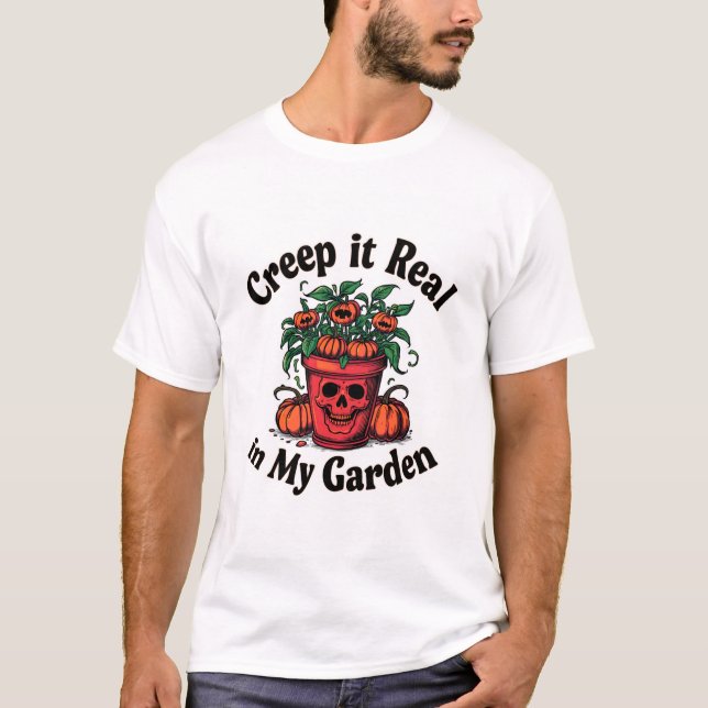 Camisa Assustadora de Halloween - Apareça de Verda (Frente)