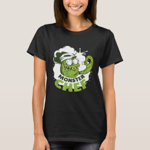 Camisa assustadora do Dia das Bruxas Monstro cozin