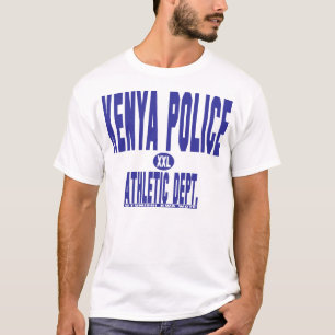 camisa atlética da polícia t de kenya