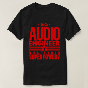 Camisa audio do poder super do engenheiro -